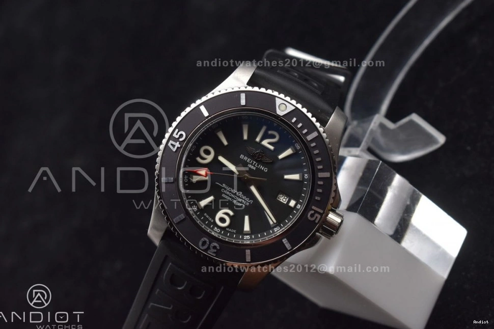 Black Black Superocean 467 Black 1:1 Bezel On Best Dial Edition Automatic TF Rubber A Strap 44 Durable 0715